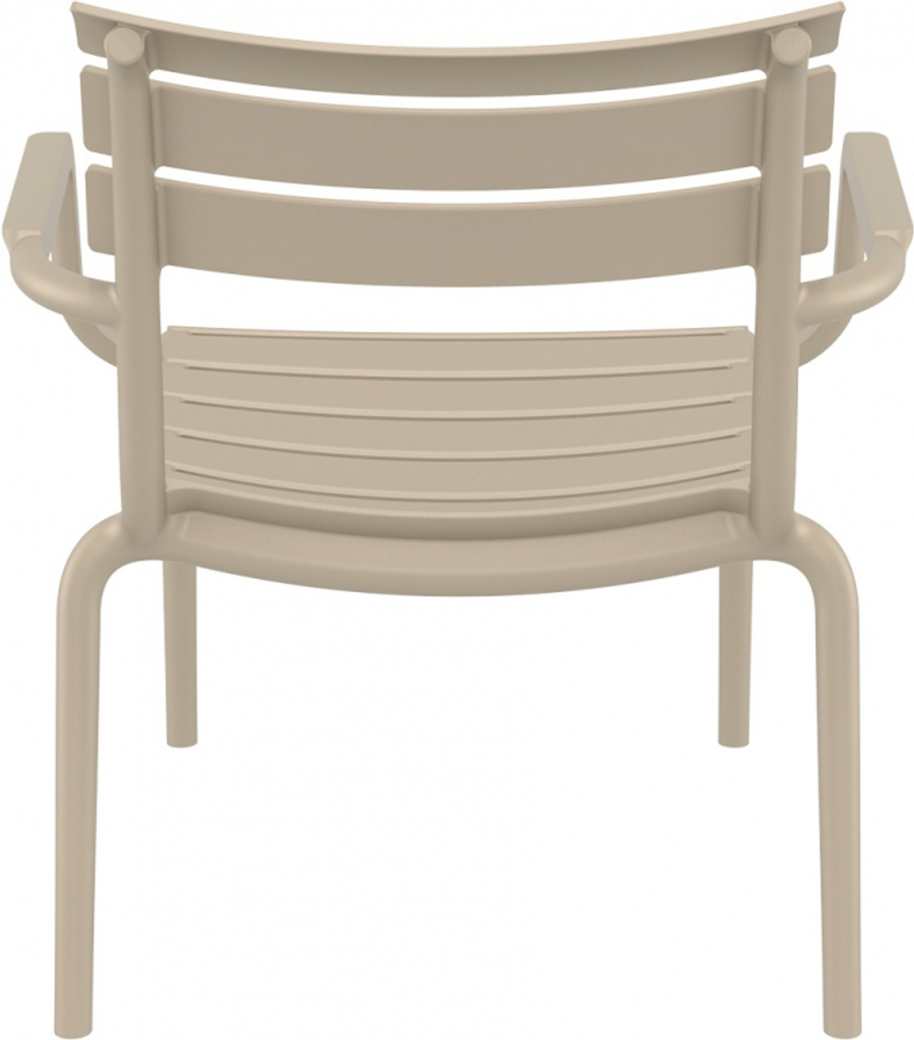 Кресло лаунж пластиковое Siesta Contract Paris Lounge, бежевый