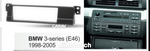 Рамка для магнитолы 1 DIN (173 x 51 мм) для BMW 3-Series (E46) 1998-2005