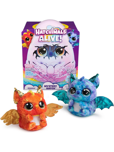 Игрушка интерактивная Хэтчималс Элайв Драггл 6069282 | Hatchimals Alive Mystery Hatch Draggle интерактивный питомец 5+
