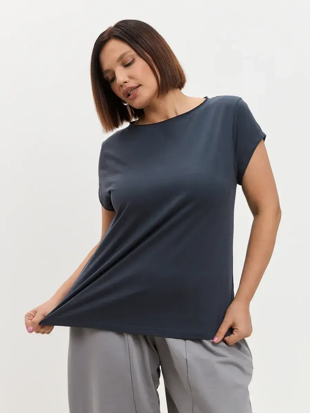 Футболка оверсайз с рукавами крылышками