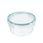 Контейнер для продуктов герметичный круглый 0,5л с замками (бесцветный)