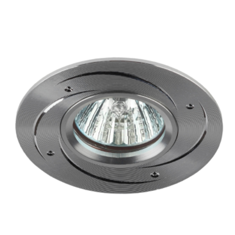 KL43 SL /1 Светильник ЭРА KL43 SL /1 литой алюминевый MR16,12V/220V, 50W серебро | Алюминиевые встраиваемые светильники