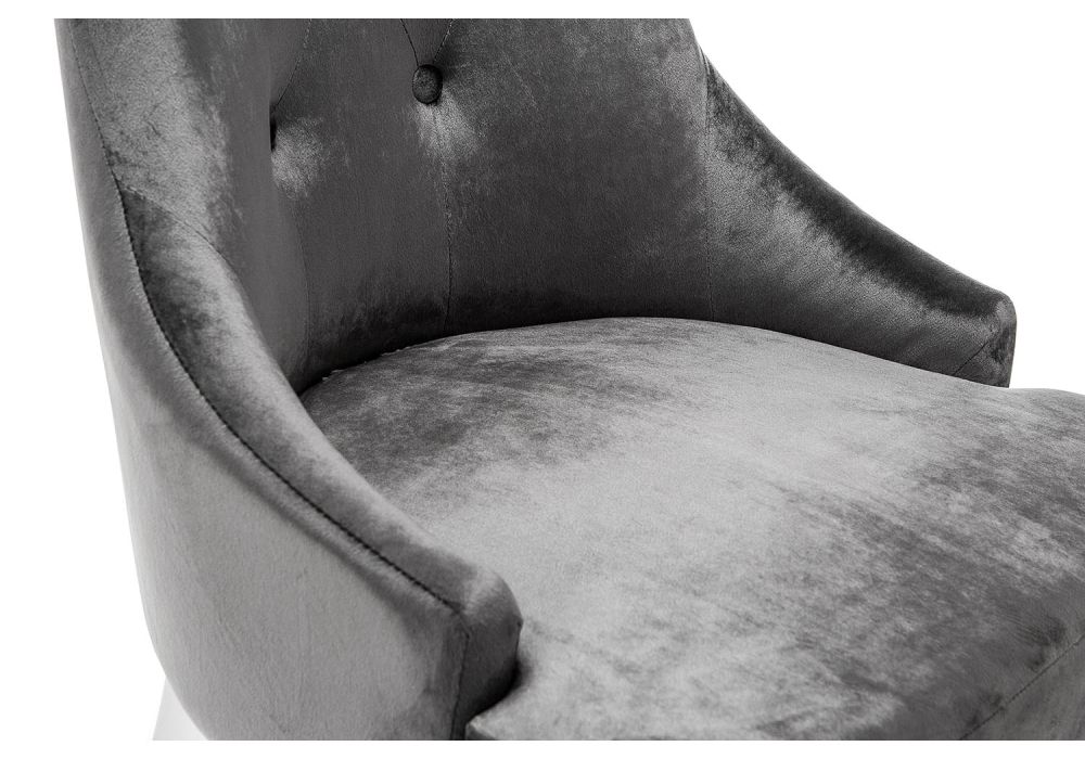 Стул Elegance white / fabric grey