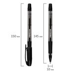 Ручка шариковая масляная с грипом PENSAN "Sign-Up", ЧЕРНАЯ, 1 мм, линия письма 0,8 мм, 2410/12