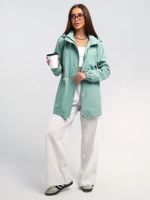 Ветровка с капюшоном удлиненная