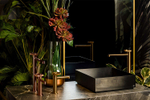 Смеситель для раковины Gessi Anello, низкий, с донным клапаном, цвет Copper Brushed PVD