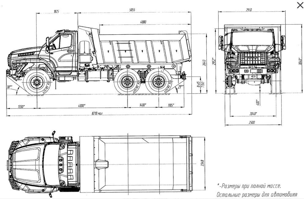 Самосвал УРАЛ NEXT 55571-5121-72Е5Ф21