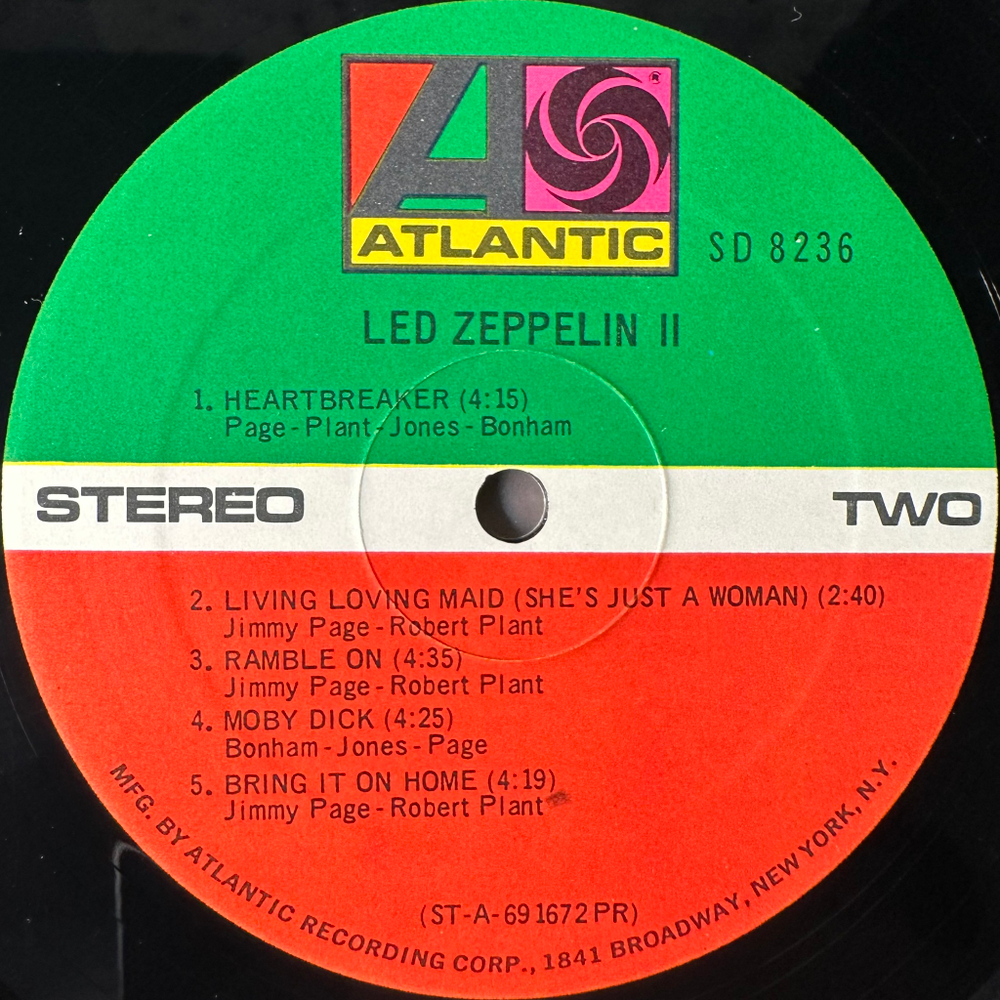 Led Zeppelin ‎– Led Zeppelin II (США 1969г.)