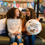 Фольгированный шар «Happy Birthday. Собачки в колпочках», 43 см/ 71 см