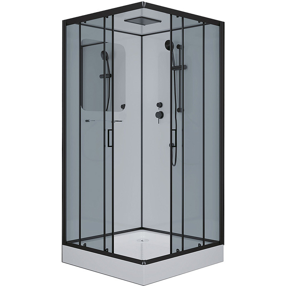 Душевая кабина Niagara Premium 90x90 NG-6901-01Q Black без гидромассажа