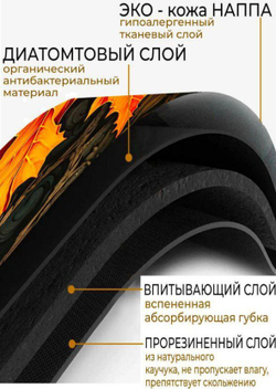 Инновационный коврик 50х80 для ванной и туалета противоскользящий, антибактериальный, диатомитовый