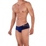 Мужские трусы брифы темно-синие с прозрачной вставкой сзади Pikante LEONIDAS BRIEF 034208
