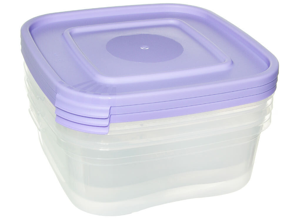 Комплект контейнеров "Каскад-3" 3шт 1,4л Квадро СВЧ