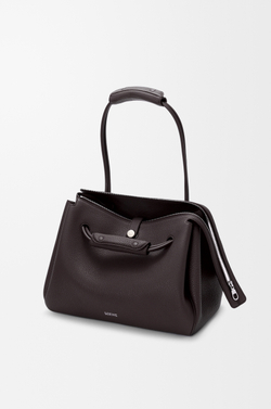 Loewe Большая сумка Madrid из мягкой зернистой телячьей кожи, темно-коричневый