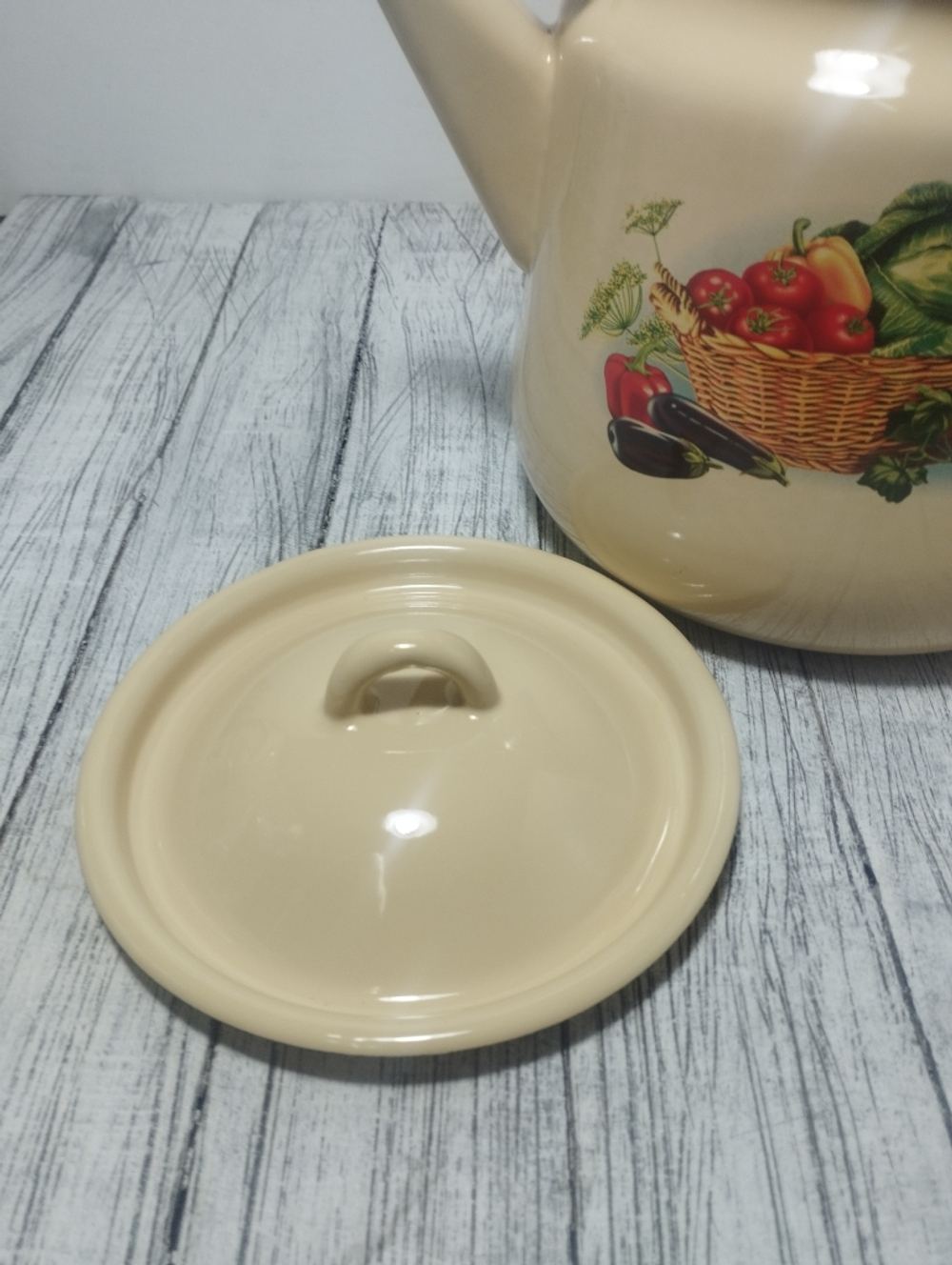 Чайник 3,5л с рисунком Урожай крем 1с26с