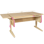 Растущая парта с задними и боковой полками Дэми СУТ 25-02-Б1 (1500×880 мм)