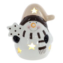 GAEM Фигурка декоративная "Снеговик" с подсветкой (LR44x2), L8 W6,5 H9 см