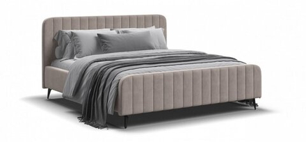 Кровать BOSS SKANDY new 160*200 велюр MONOLIT латте