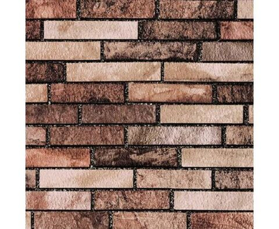 пленка самоклеящаяся 0,45х2м, кирпич коричневый