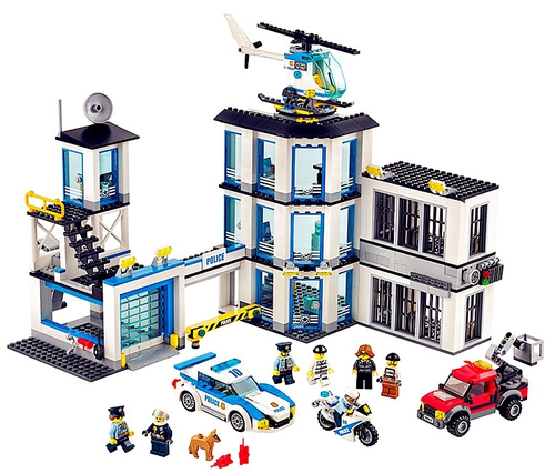 Конструктор Сити "Полицейский участок" 936 дет.