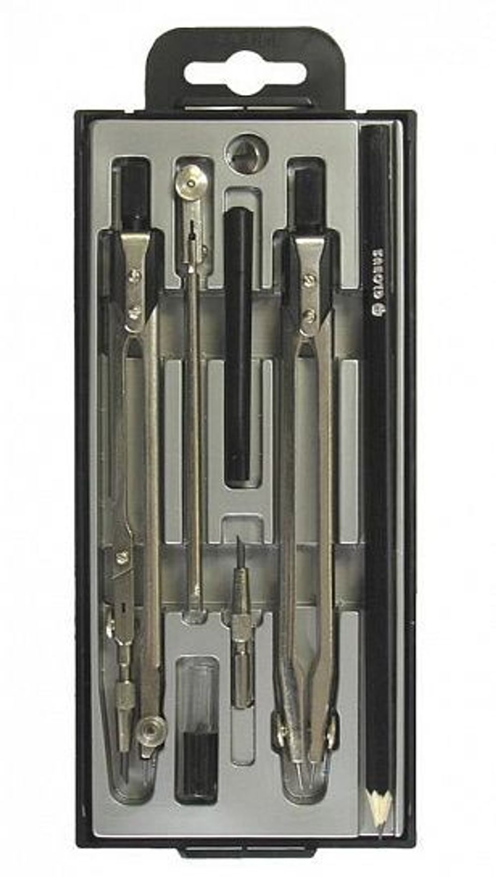 Набор чертеж. ГЛОБУС ТЕХНИКА 155 мм 8 пр. пласт.пенал европодвес