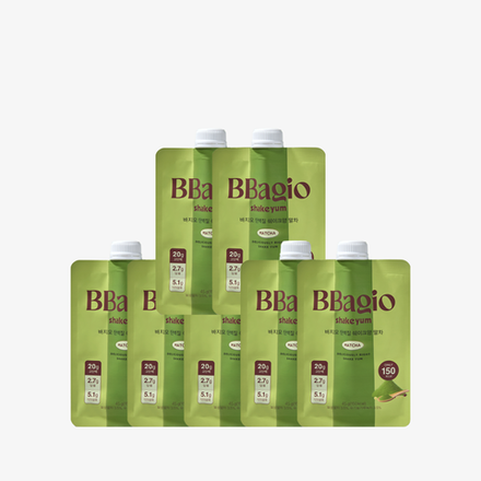 BBAGIO Протеиновые шейки со вкусом матчи Matcha Shake Yum (7 шт * 45 г)