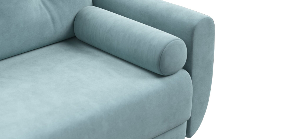 Диван Астон велюр монолит циан (последний экземпляр)