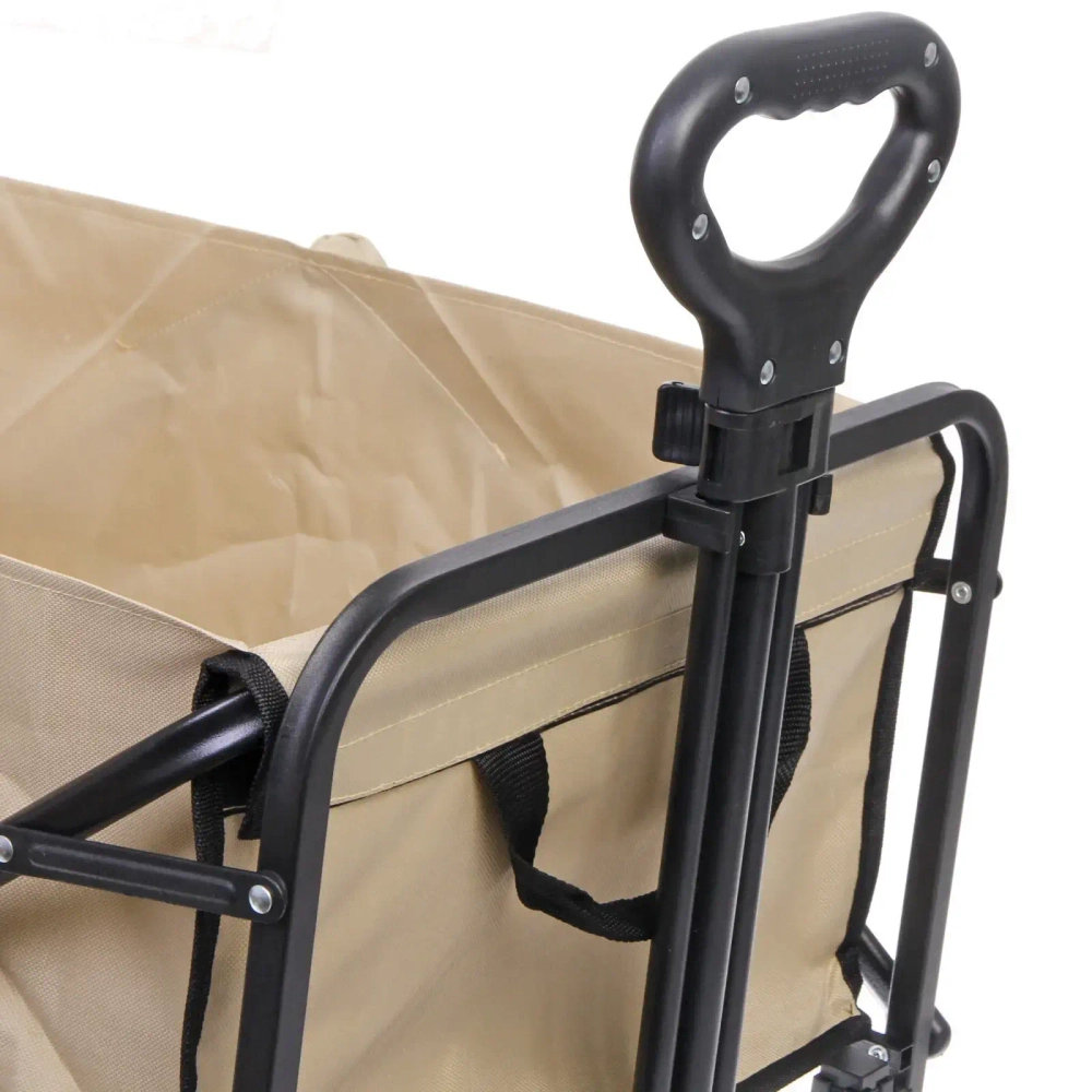 Тележка садовая складная 4 колеса 75*48*49/89см. бежевая