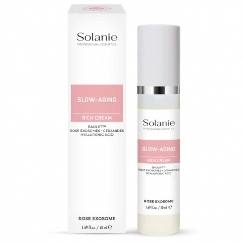 Питательный крем замедляющий старение ROSE EXOSOME Slow Aging Cream Rich, 50 мл