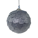Шар новогодний декоративный paper ball, серебрянный