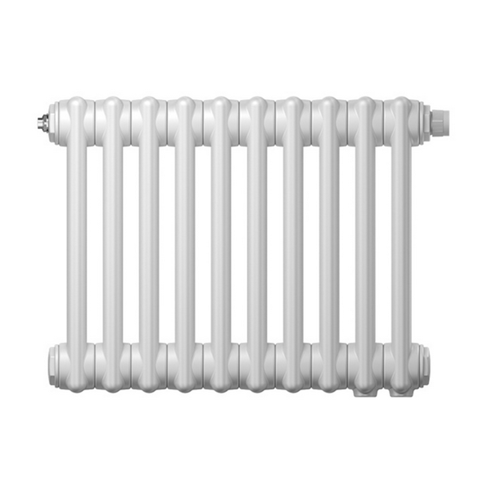 Радиатор труб. Zehnder Charleston 2050, 10 сек.1/2 ниж.подк. RAL9016 (кроншт.в компл)