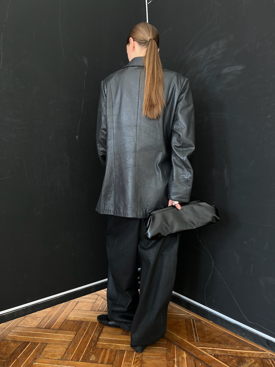 Сумка Эклер черный глянец