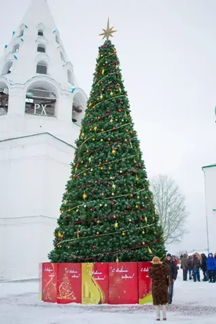 Уличная сосна Уральская зеленая 17 м., каркасная, Леска, Green Trees (GT17URLES)