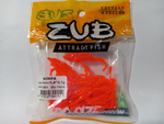 Мягкая приманка ZUB Nimfa 35 мм. Цвет 201, ярко красный. Флю.