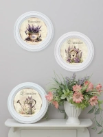 Картины на стену интерьерные на холсте 3 шт. 17.5 см