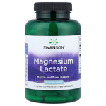 Swanson Vitamins, лактат магния, 84 мг, 120 капсул