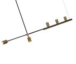 Люстра Рия латунь L150 h116/86/46 GU10 5*5W+Led 15W (3000K) (лампы в комплекте)
