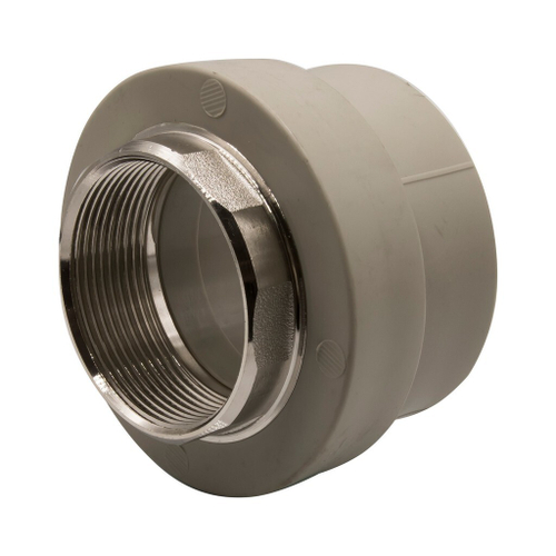 Муфта комб. вн 63х2'' под ключ EVER® plast  СЕРЫЙ (Россия)