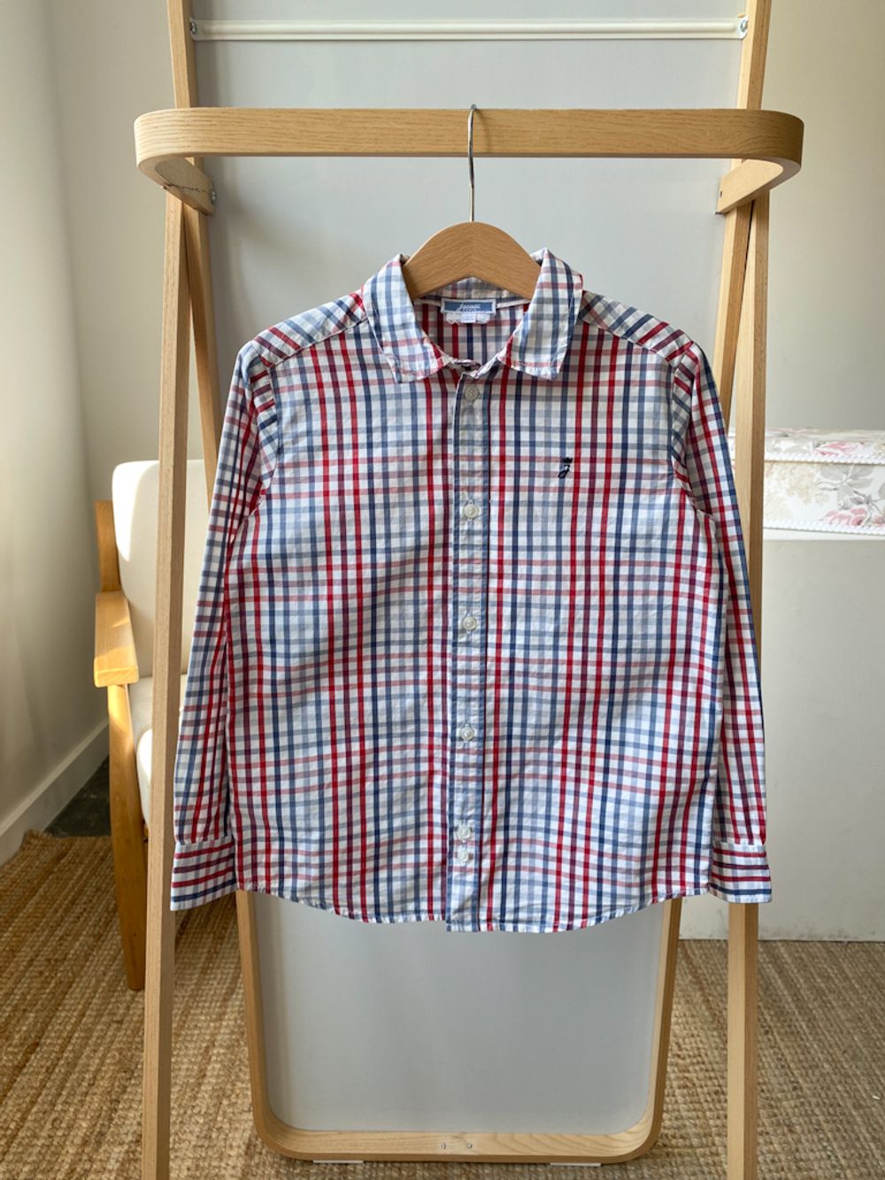 Хлопковая рубашка Jacadi, 128