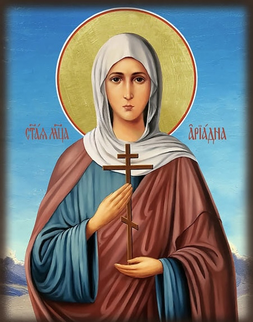 Икона на дереве " Святая мученица Ариадна "