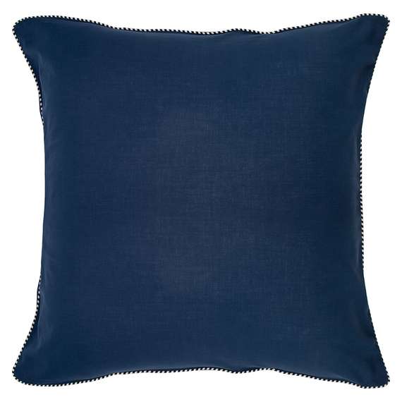 Набор из двух наволочек темно-синего цвета с контрастным кантом Essential 70х70 см