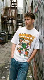 Футболка Hardcore Training Angry Vitamins White Oversized Fit 3.0