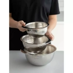 Миска для смешивания продуктов DeNASTIA с мерной шкалой D18, 1,5л нерж.ст глянец Индия