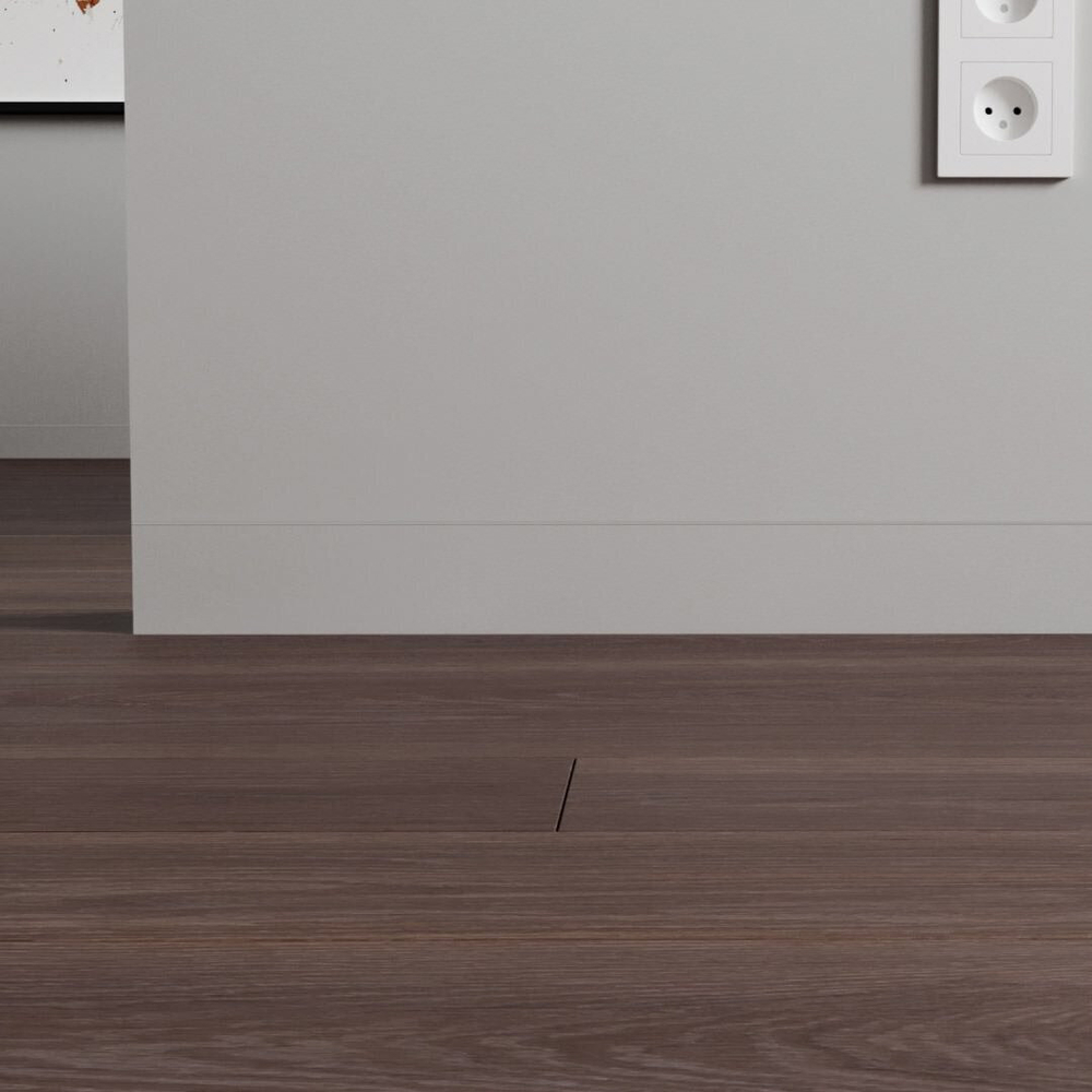 Плинтус Luxury Wood Decor скрытый МДФ Вставка в скрытый плинтус грунт 100мм