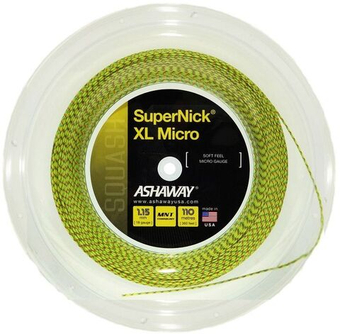 Squash strings Ashaway SuperNick XL Micro (110 m) - yellow