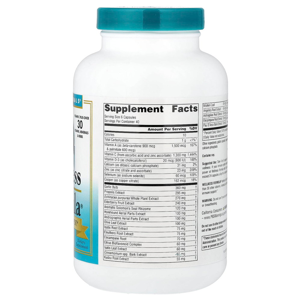 Source Naturals, Wellness Formula®, улучшенная поддержка иммунитета, 240 капсул