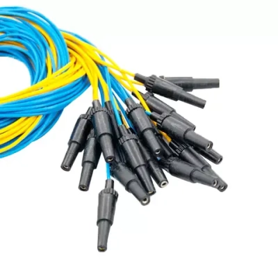 Комплект электродов для энцефалографии Эл ЭГМ (чашечковые электроды 22 шт, электрод ушной 2 шт, провода 24 шт)