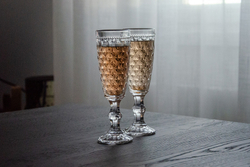 Набор бокалов для шампанского 4шт 150мл WD Lifestyle Dubai голубой