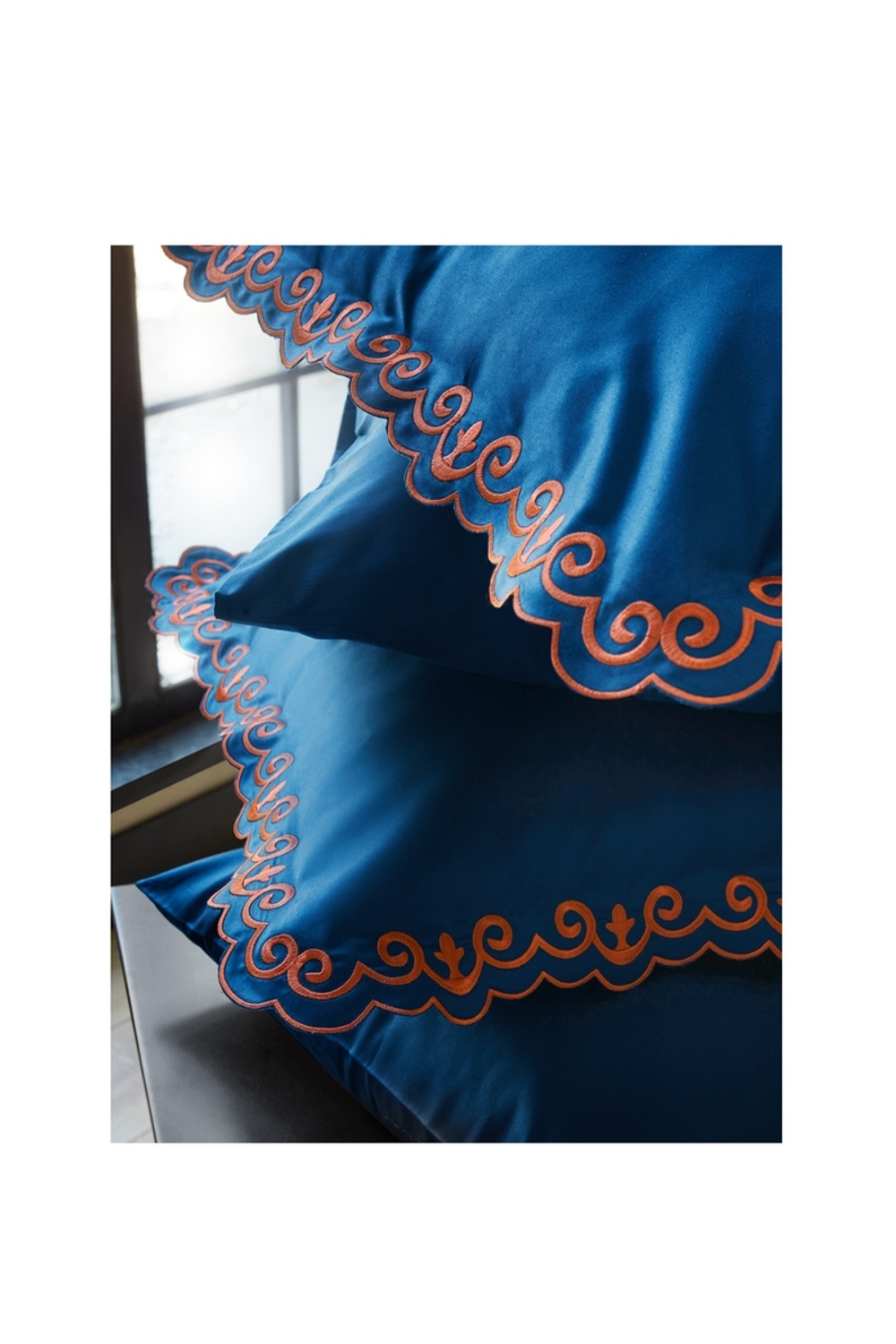 Постельное белье 2 спальное евро Soft Cotton Mondrian синее