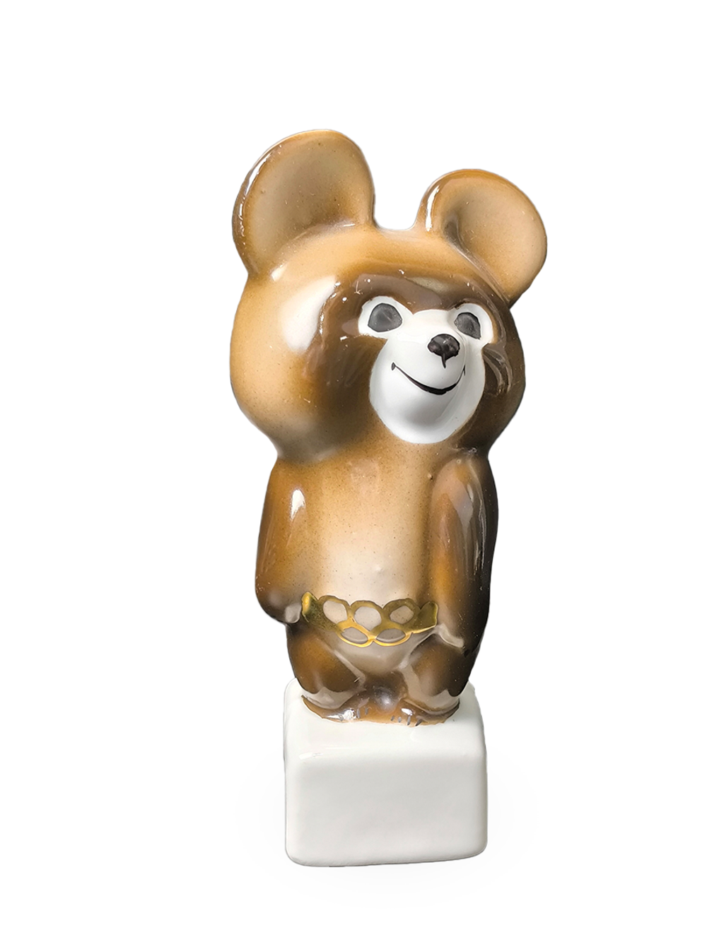 Фарфоровая статуэтка "Олимпийский мишка" ДФЗ Вербилки